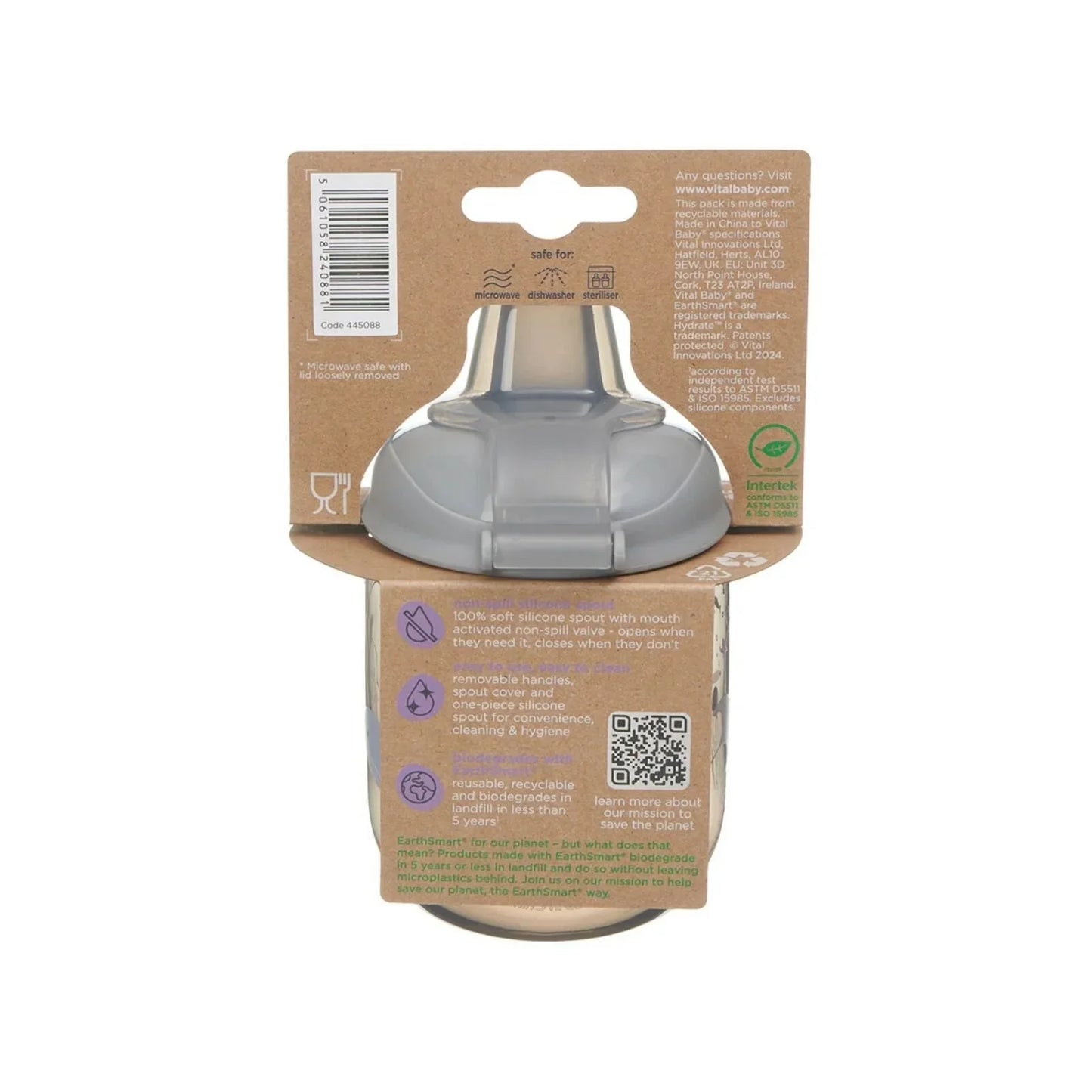 Vital Baby Hydrate Sipper Cup 270ml - Natural Storm