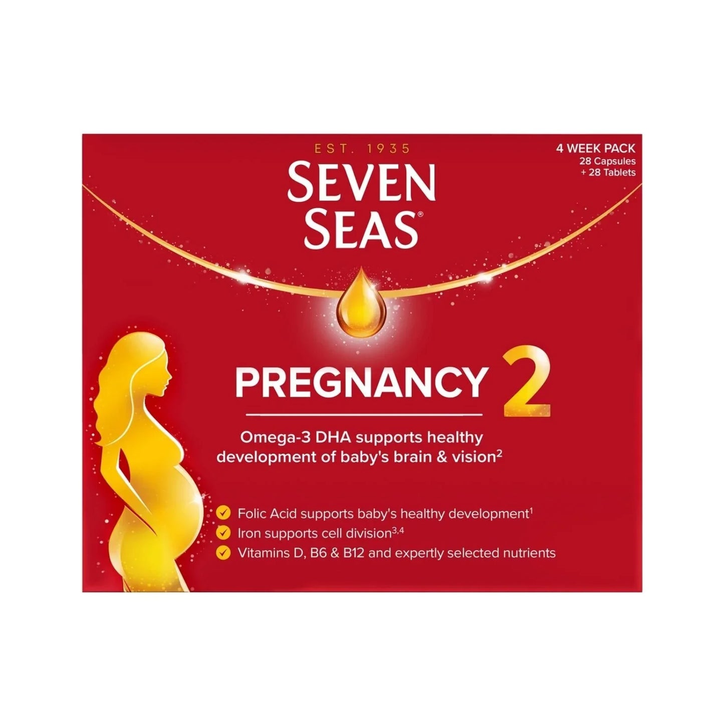 Seven Seas Omega-3 Pregnancy 28 Capsules