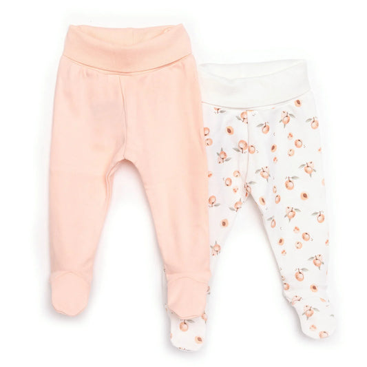 Tiffany 2 Piece Footed Bottom - Pink