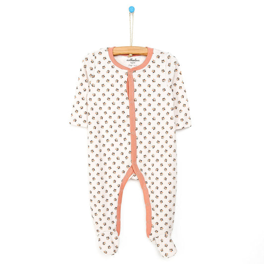 Motherlove Newborn Organic Footed Jumpsuit - Pink