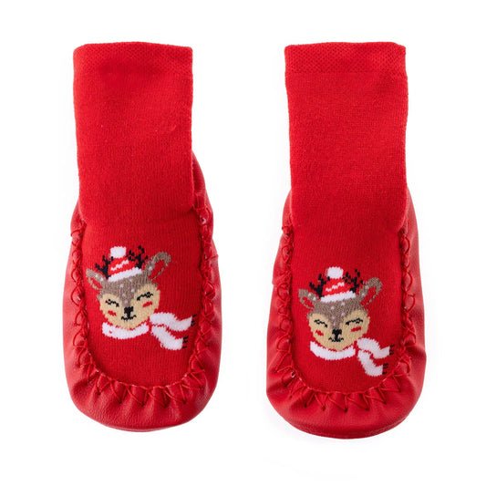 HelloBaby Rattle Socks - Red