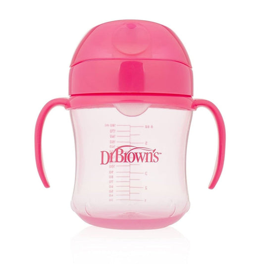 Dr. Brown's Soft Mouth Transition Cup 180ml - Pink