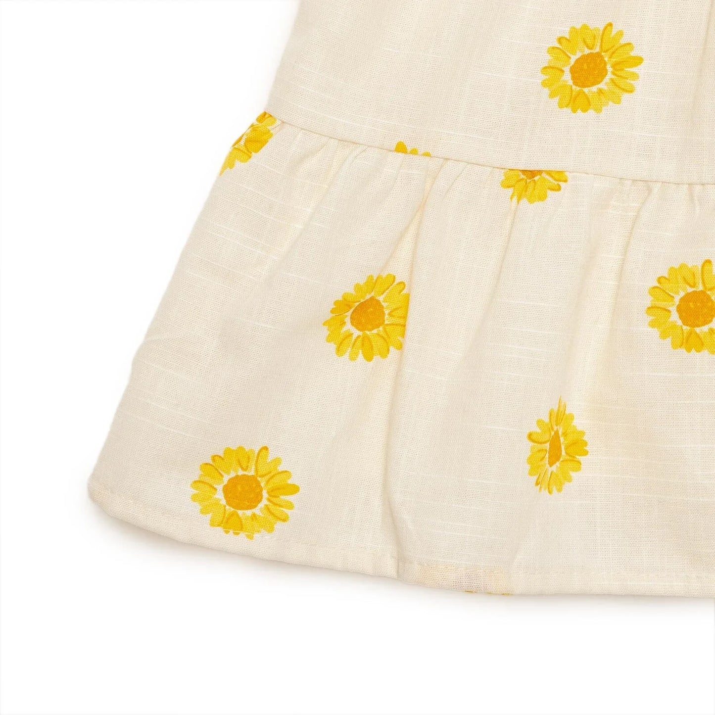 HelloBaby Sun Flower Girl Dress - Ecru