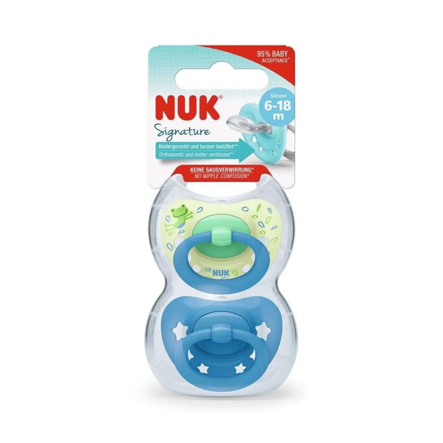 NUK Signature Soother 6-18 months Pack of 2