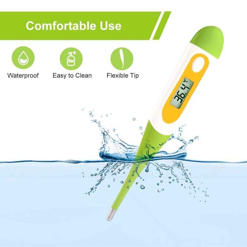 Digital Oral Thermometer, Rectal or Underarm Body Temperature, Baby, Adult,Child