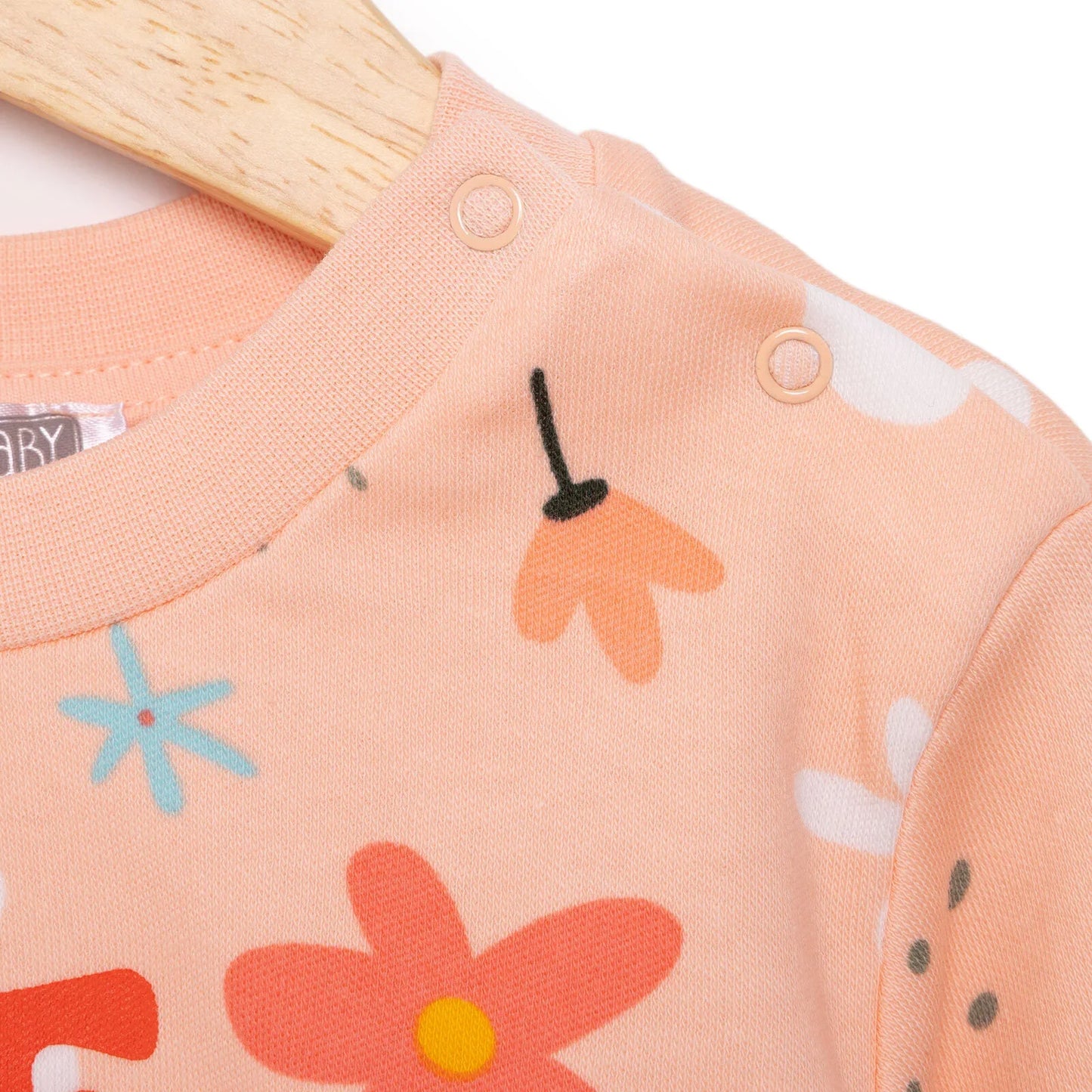 HelloBaby Basic Girl Flower Printed Jogging Set