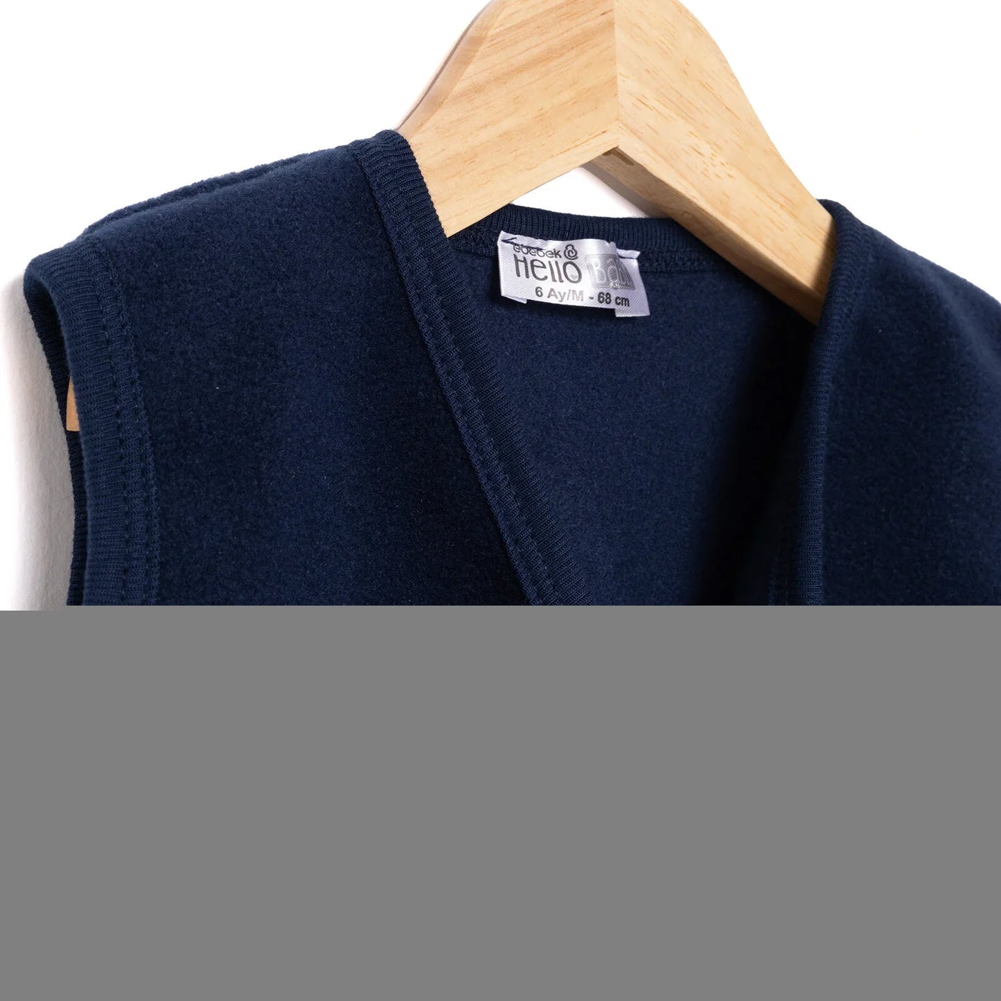 HelloBaby Basic Fleece Vest - Indigo