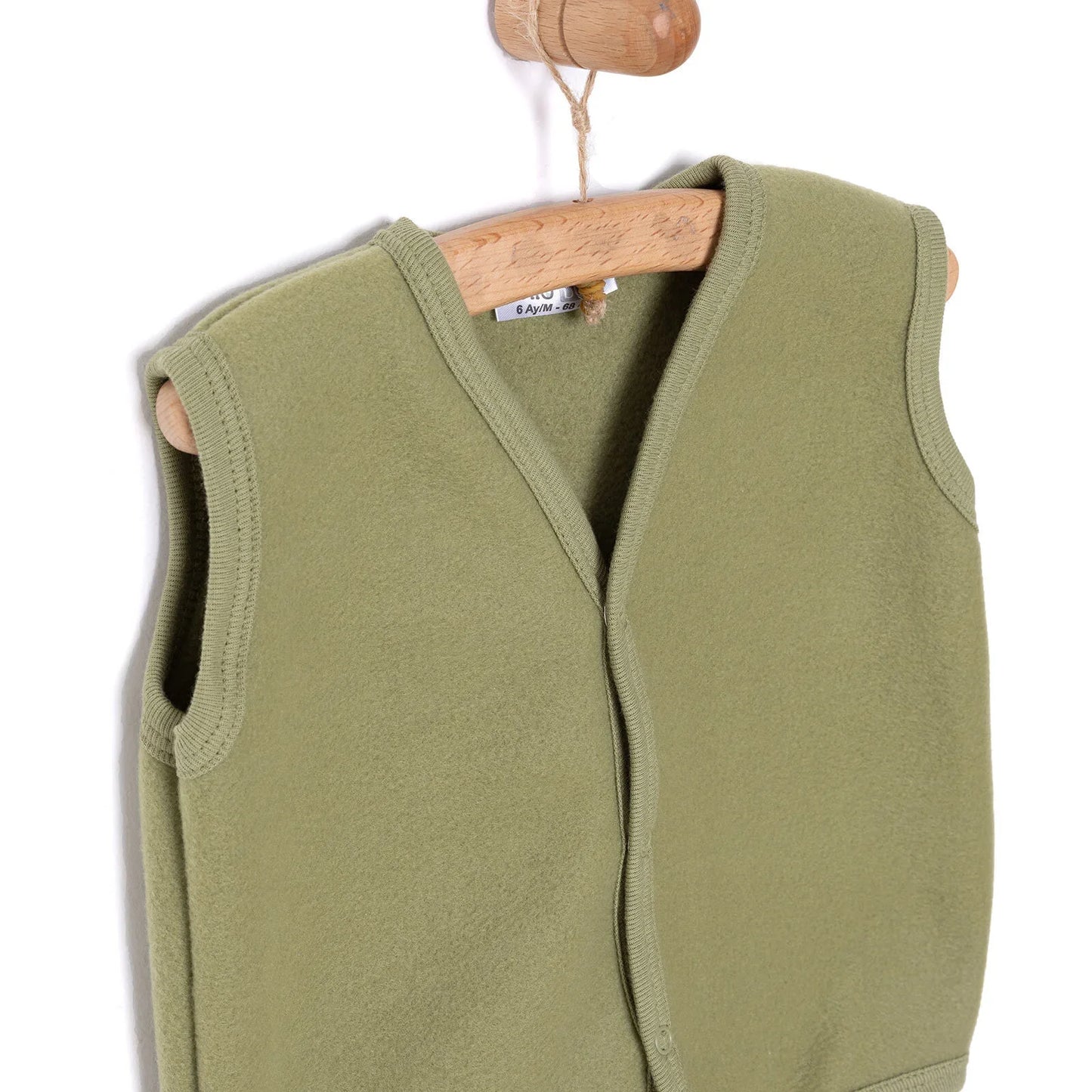 HelloBaby Basic Fleece Vest - Khaki
