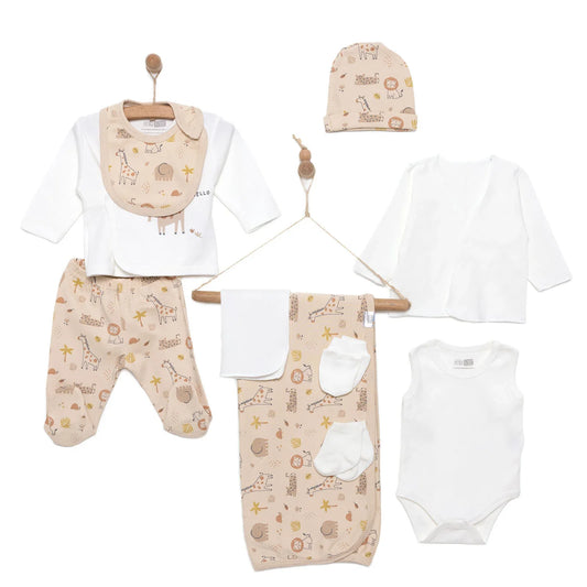 HelloBaby Boy 10 piece Newborn Set - Ecru