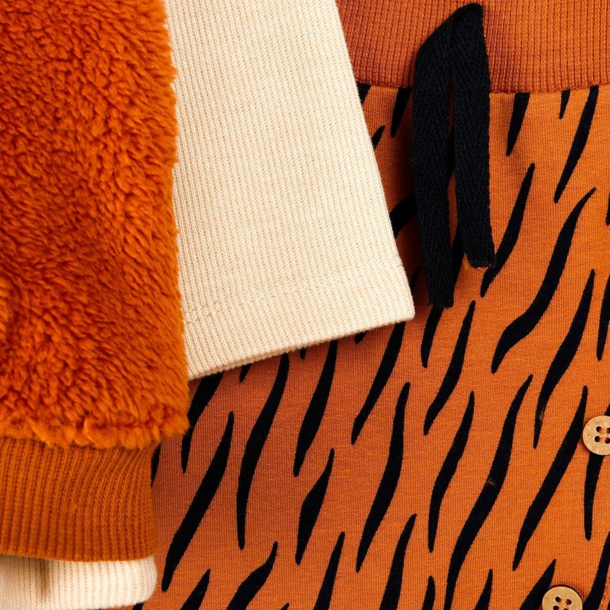 HelloBaby Sweatshirt-Vest-Bottom - Brown