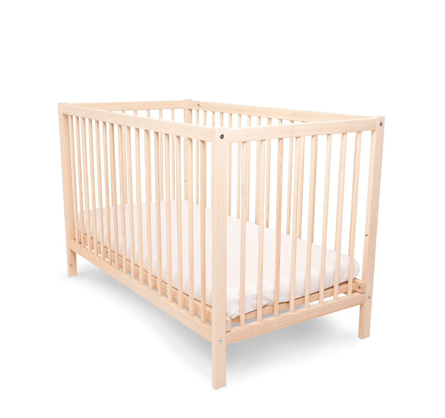 Kukka Natural Wood 2-Level Cot 60x120 cm