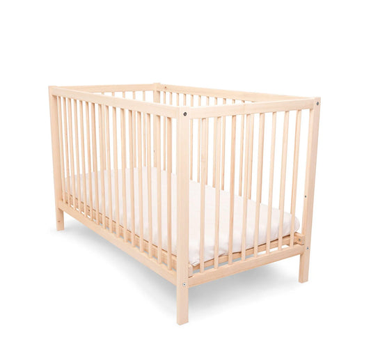 Kukka Natural Wood 2-Level Cot 60x120 cm