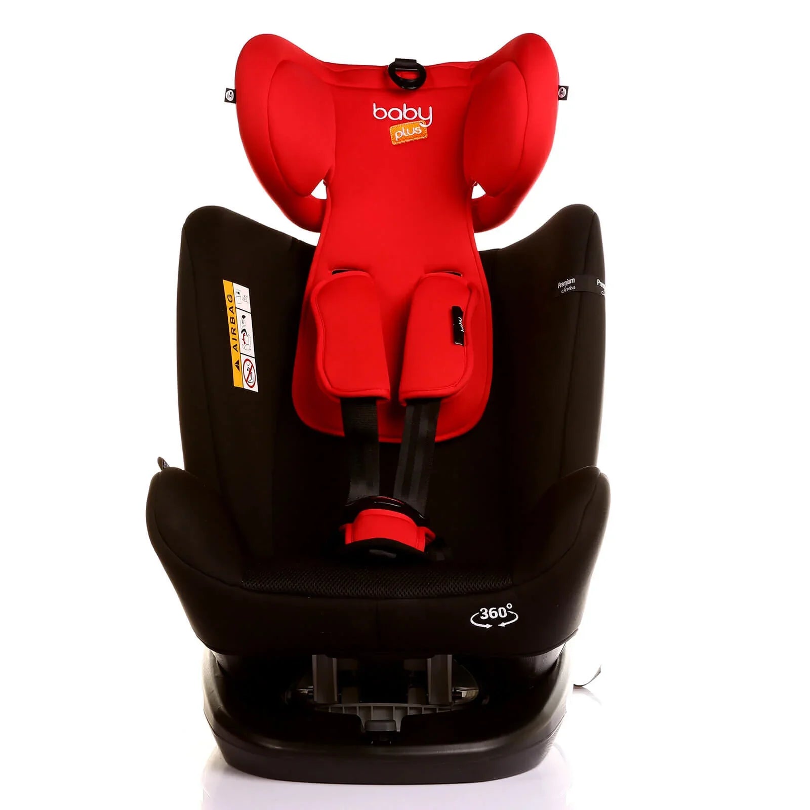 baby plus Orbitfix Group 0/1 Baby Car Seat - Black Red
