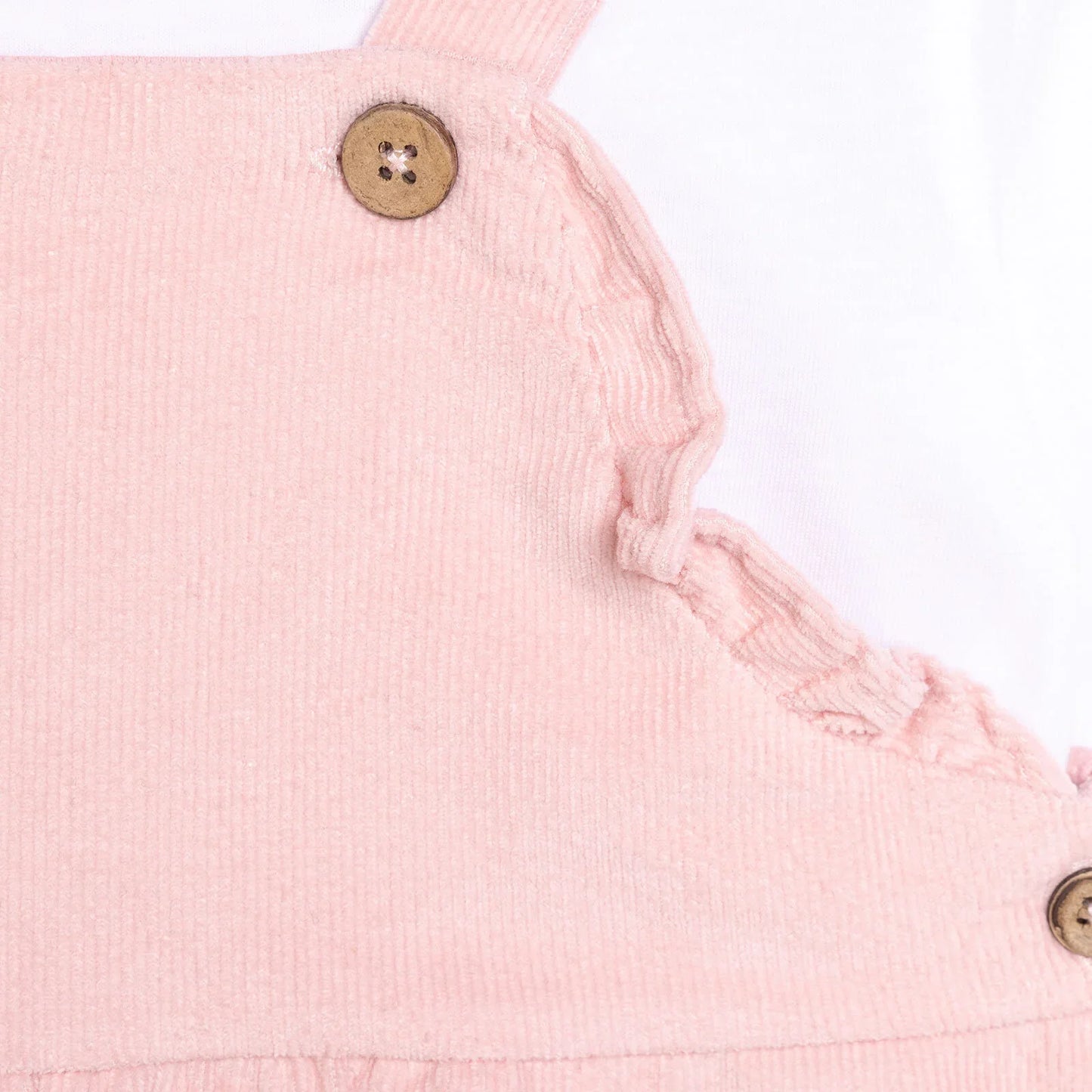 HelloBaby Basic Baby Girl Dungaree - Powder