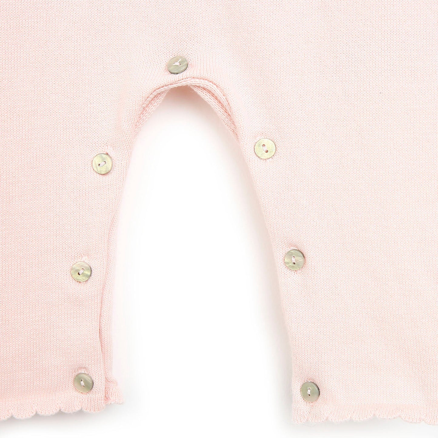 HelloBaby Newborn Knit Ruffled Jumpsuit - Salmon