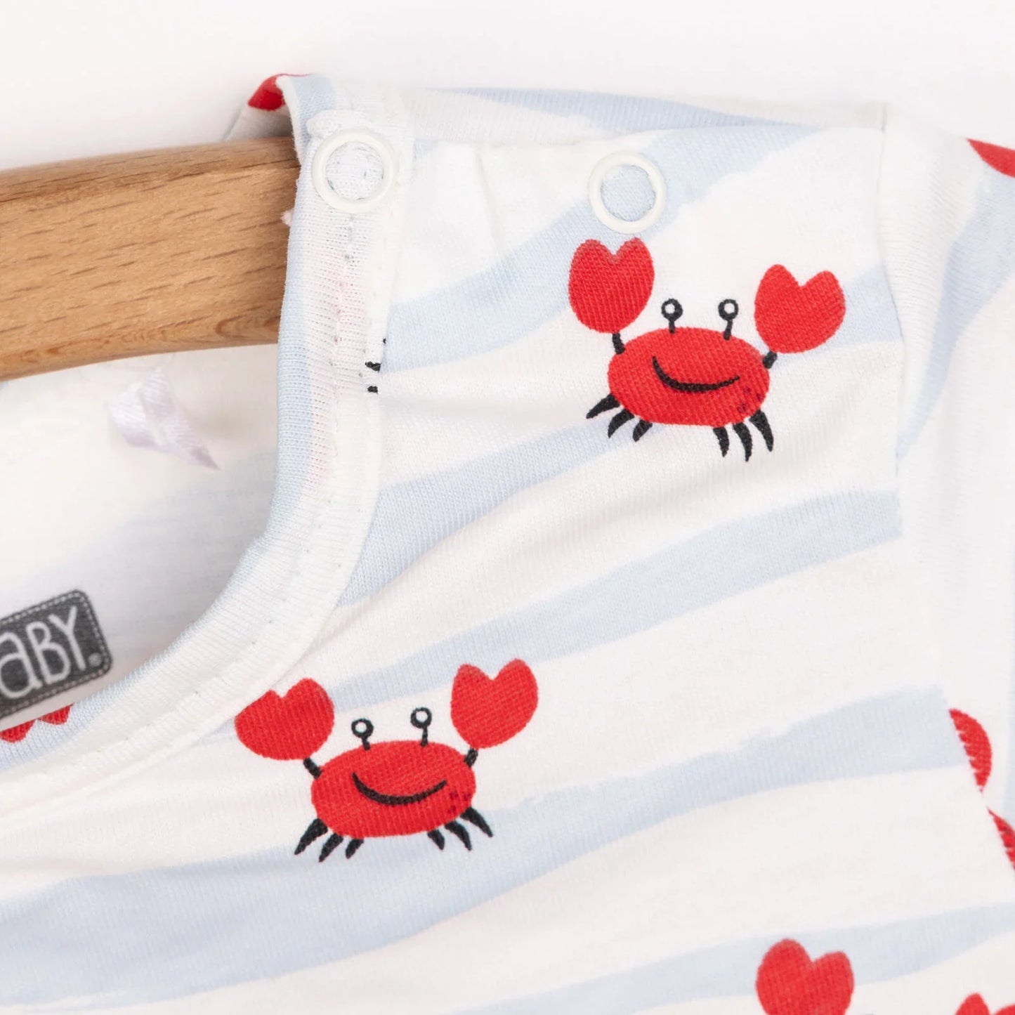 HelloBaby Newborn Boy Short Overalls - Ecru