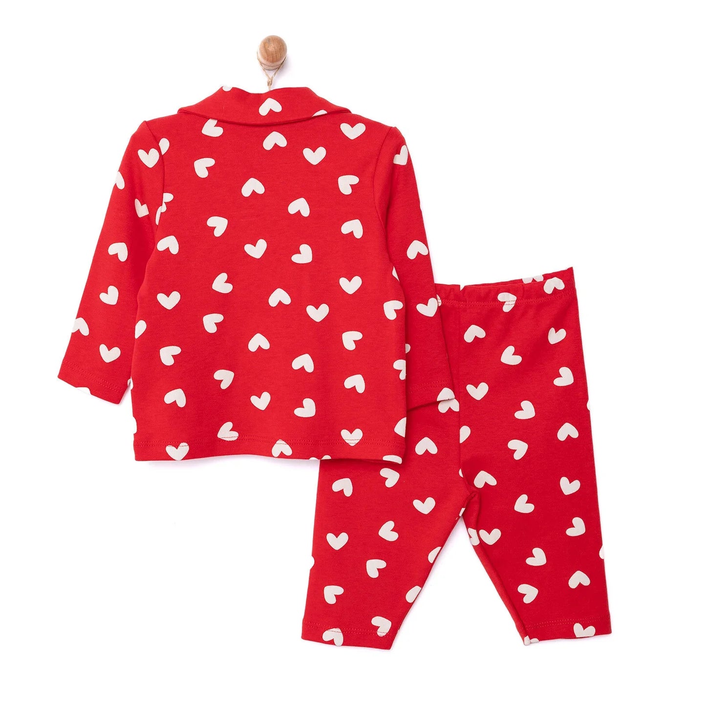 HelloBaby Girl Long Sleeve Pyjamas Set - Red