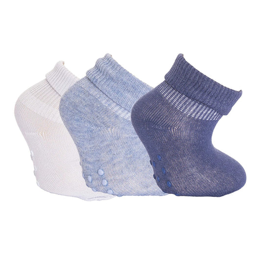 HelloBaby Baby Boy Pack of 3 Socks - Blue