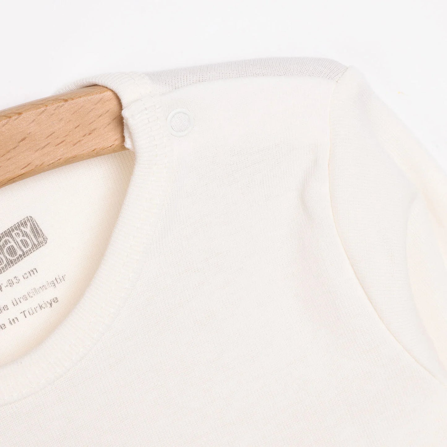 HelloBaby Unisex 2-Pack Long Sleeve Body - Ecru