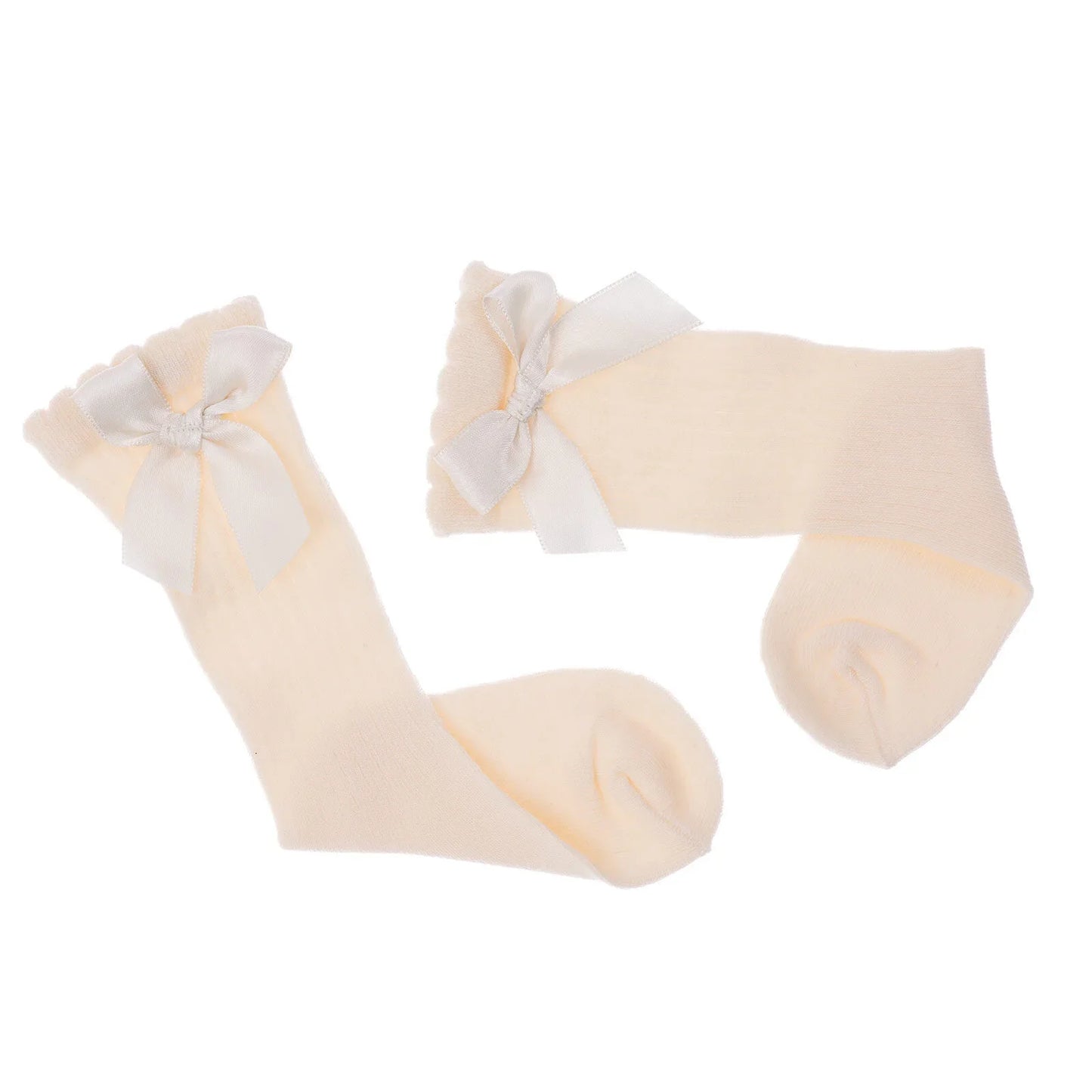 HelloBaby Girl Knee Socks - Ecru