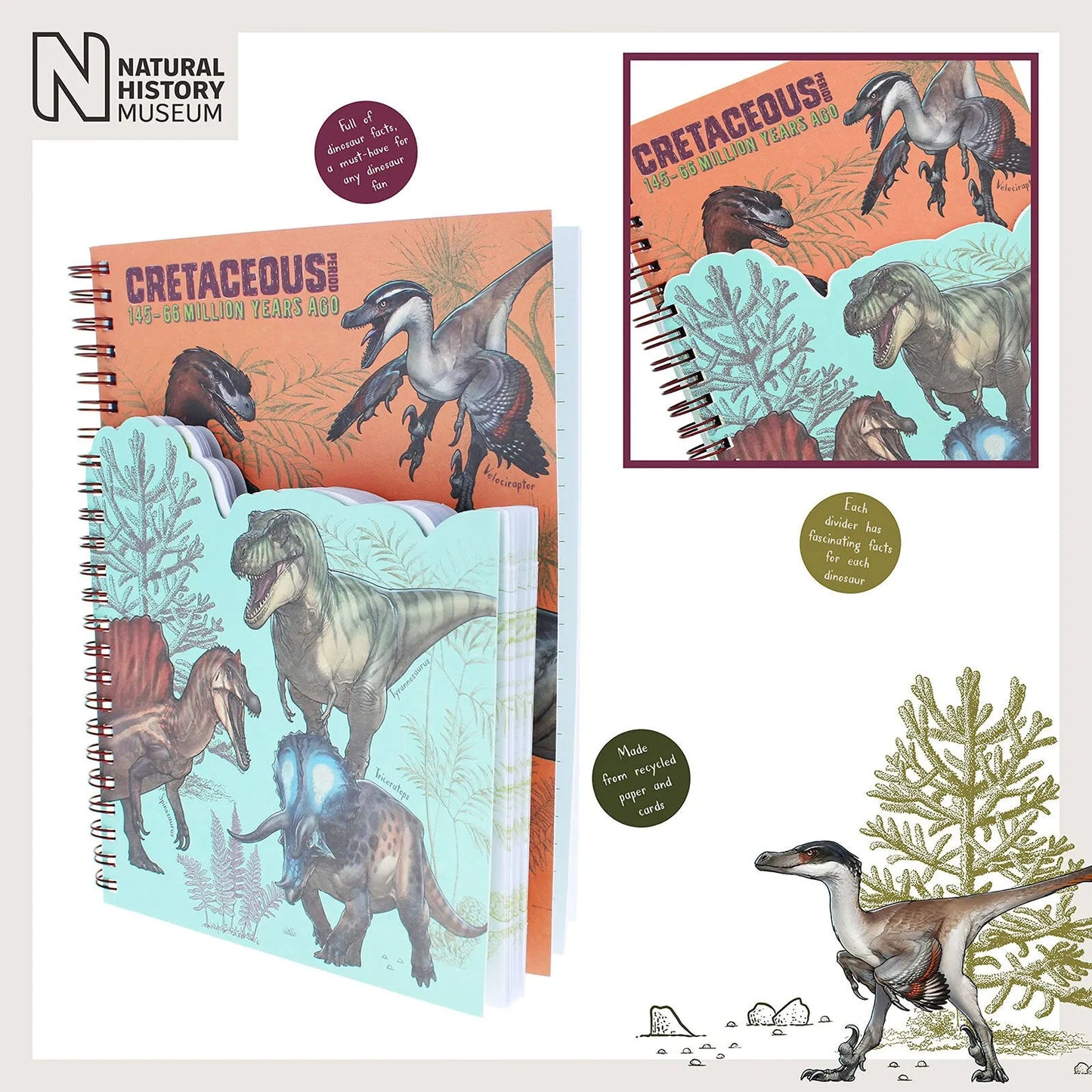 National History Museum A5 Die Cut Notebook