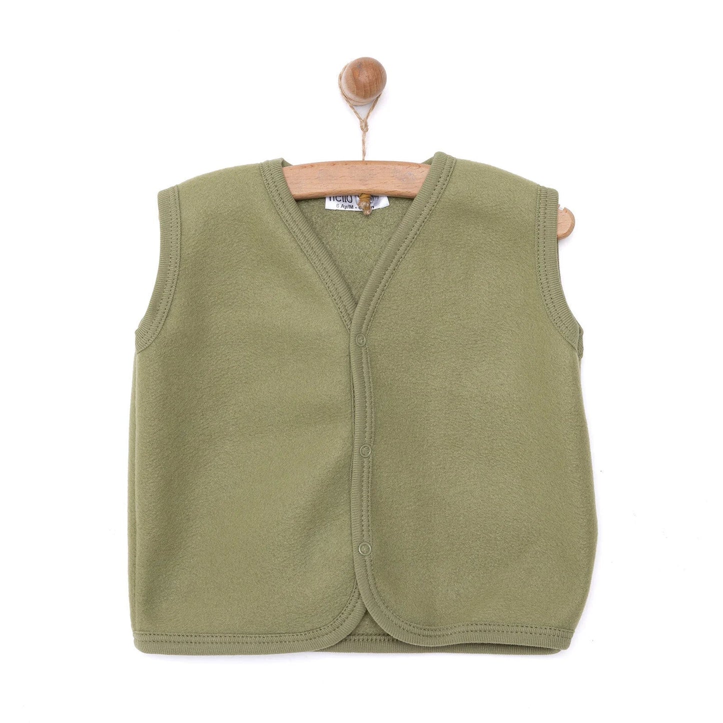 HelloBaby Basic Fleece Vest - Khaki