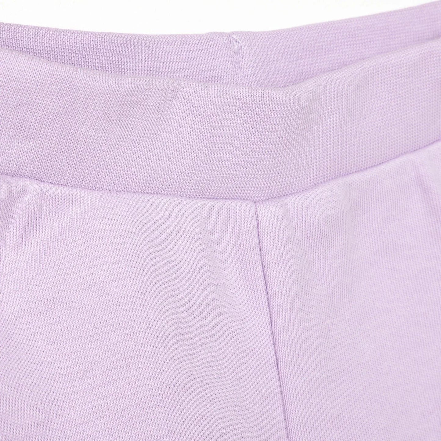 HelloBaby Basic Baby Girl Crown Printed Footless Bottom 2 pcs - Lilac