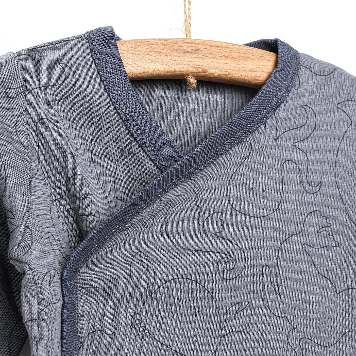 Motherlove Newborn Organic Sleeve Bodysuit - Beige