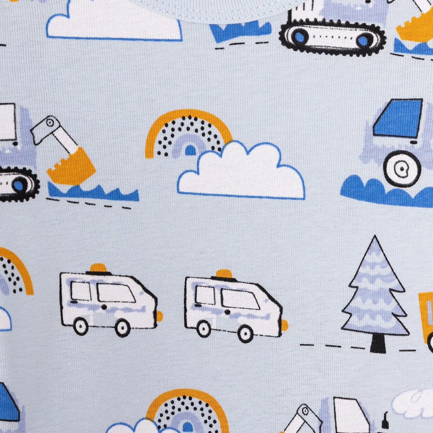 HelloBaby Boy 2-Pack Long Sleeve Bodysuit - Blue