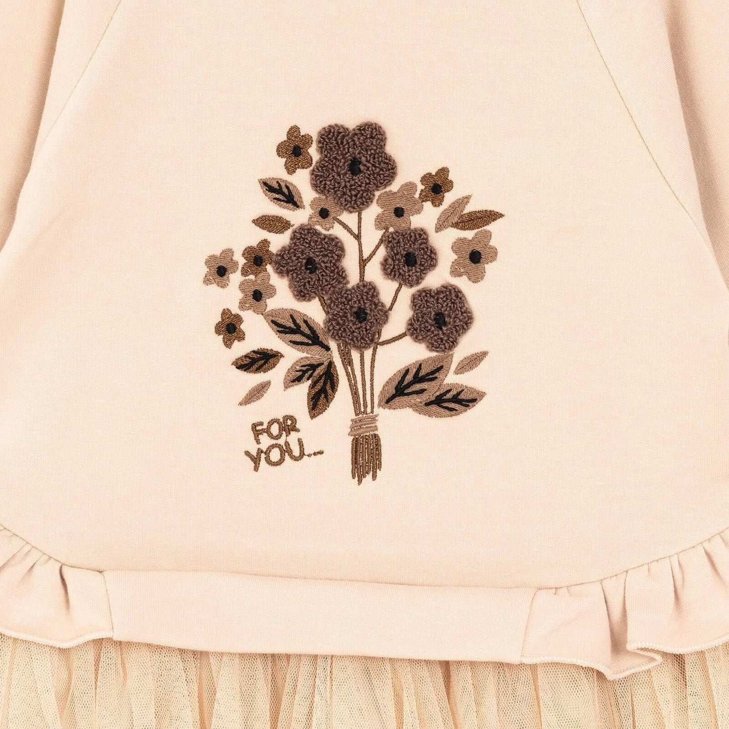 BabyZ Pretty Girl Girl Sweatshirt - Beige