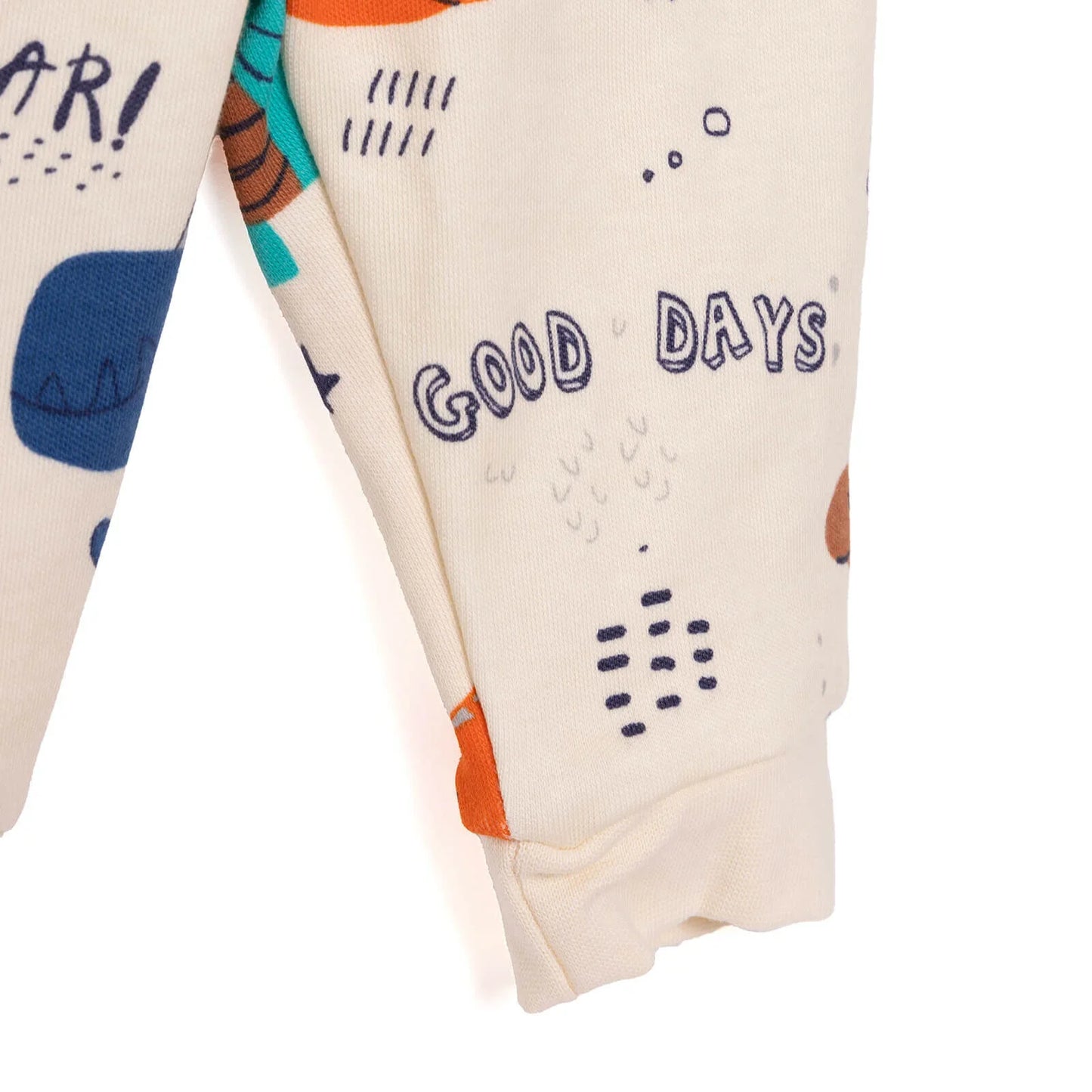 HelloBaby Baby Boy Sweatshirt Footless Bottom - Printed