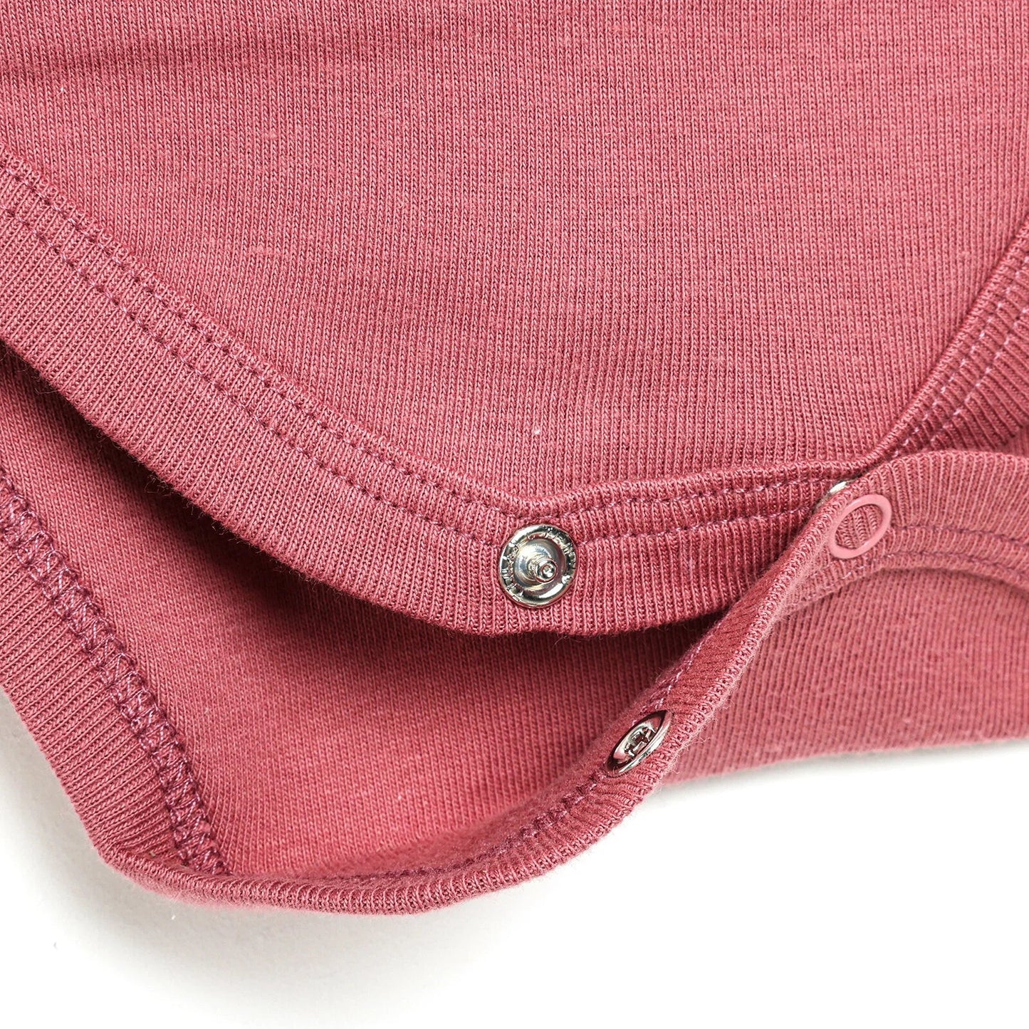 Motherlove Newborn Organic Sleeve Bodysuit - Dark Pink