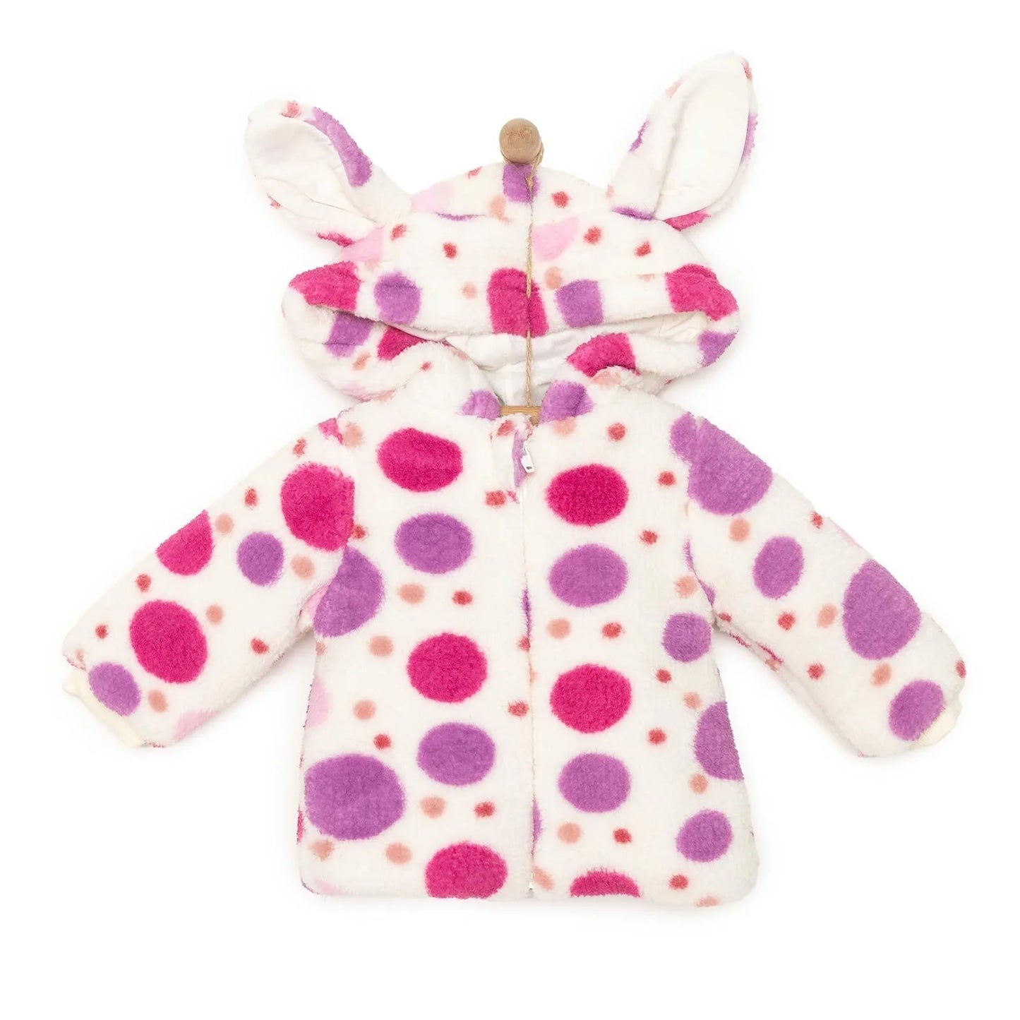 HelloBaby Basic Girl 3D Ears Welsoft Jacket - Rose