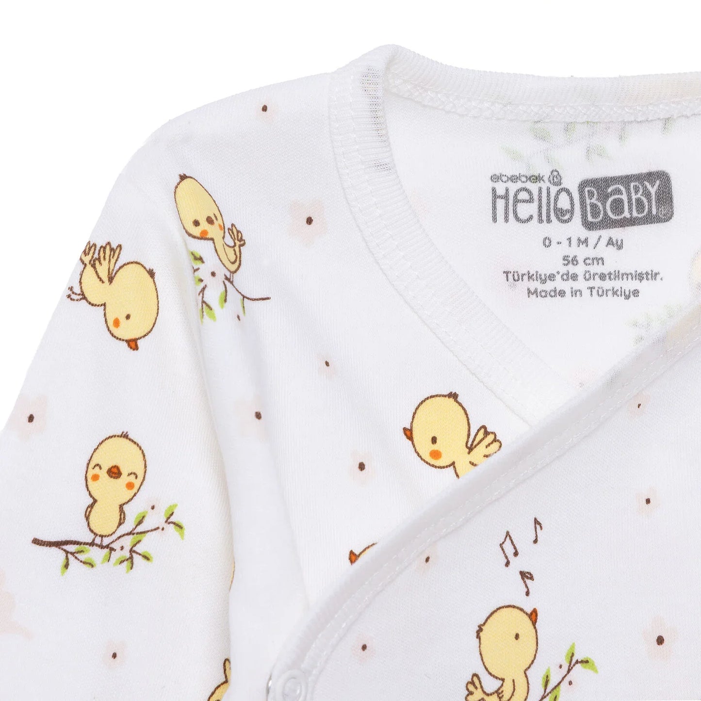 HelloBaby Newborn Body-Footless Bottom - Ecru