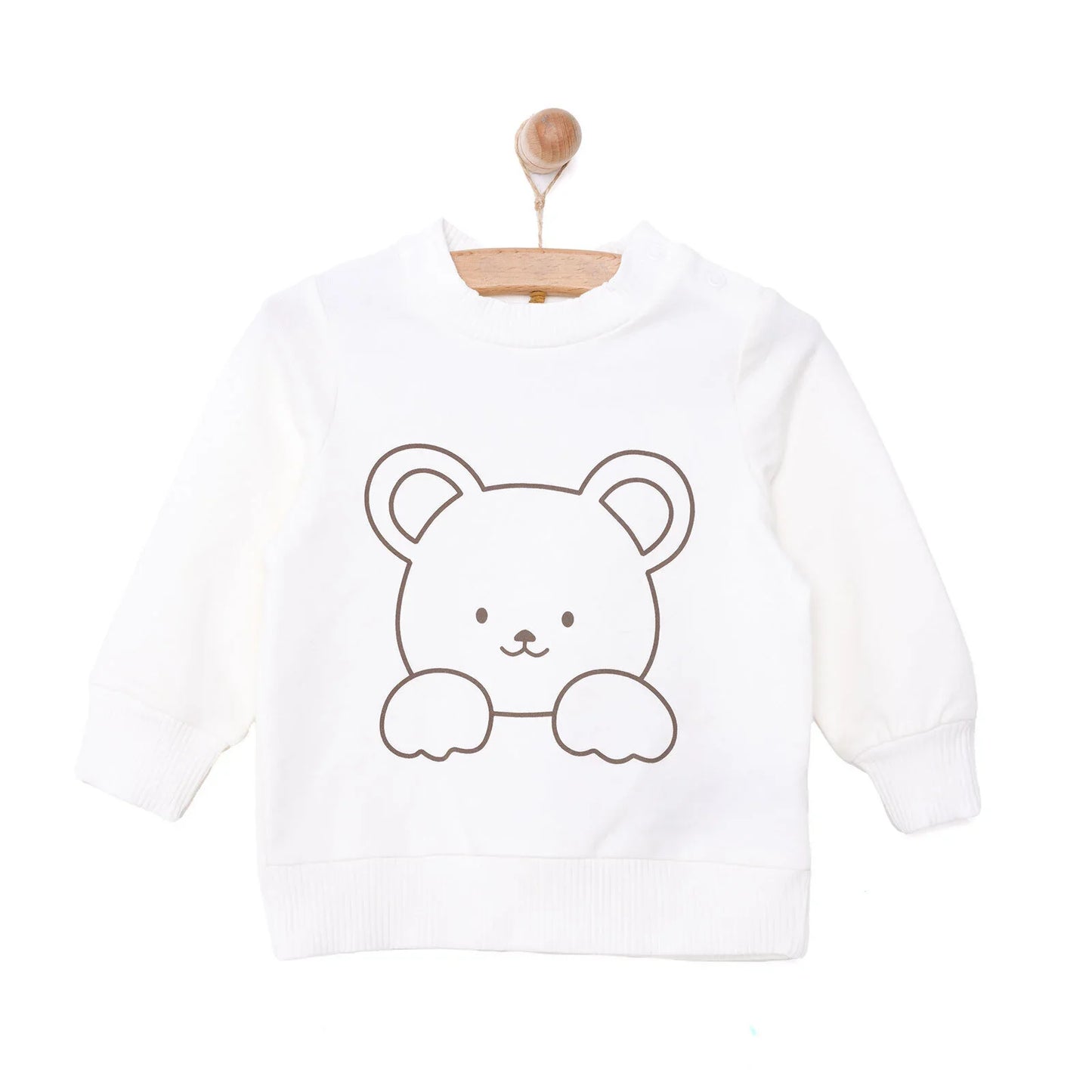 HelloBaby Newborn Girl  Cat Printed Sweatshirt