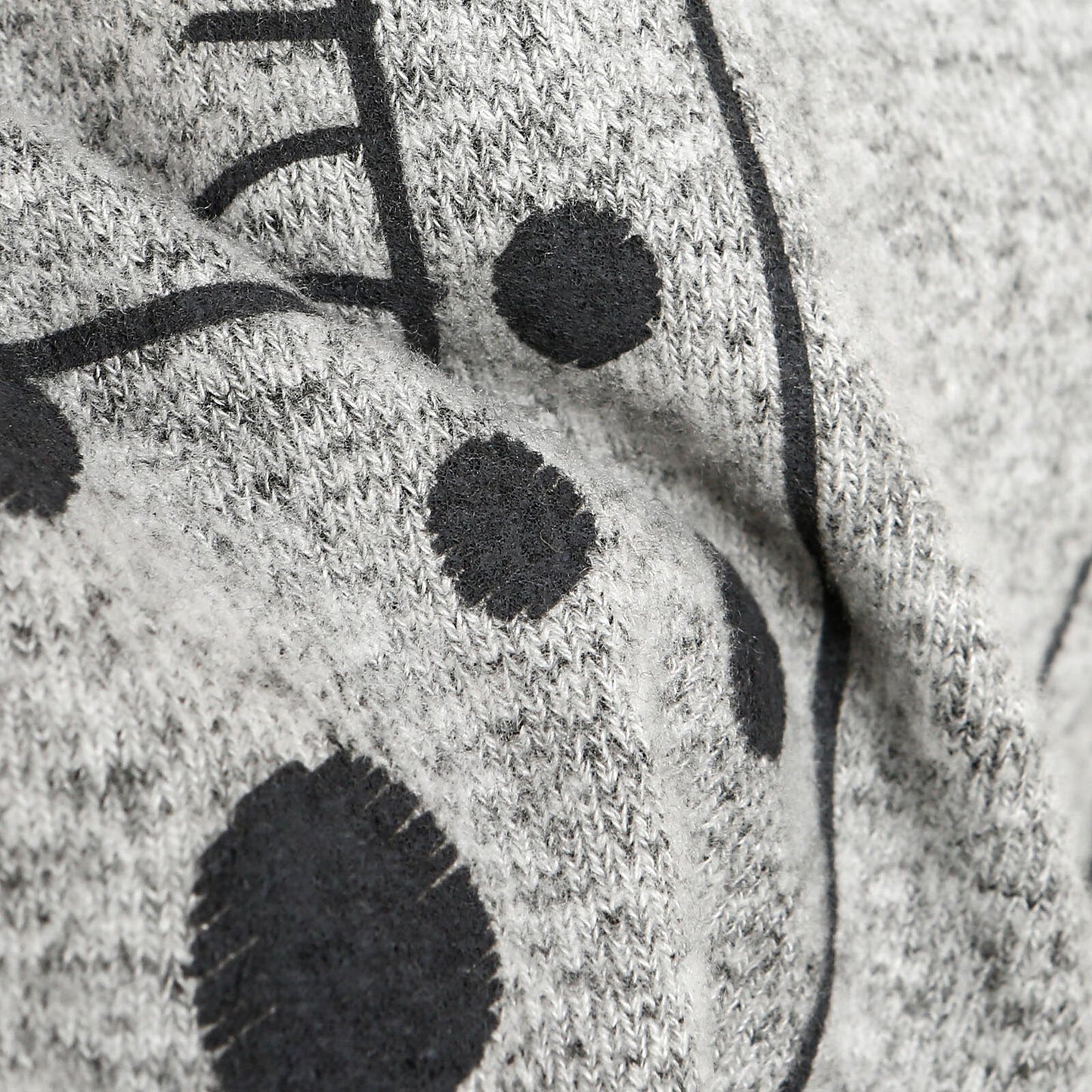 For My Baby Newborn Wild Overalls-Sweatshirt - Grey Melange