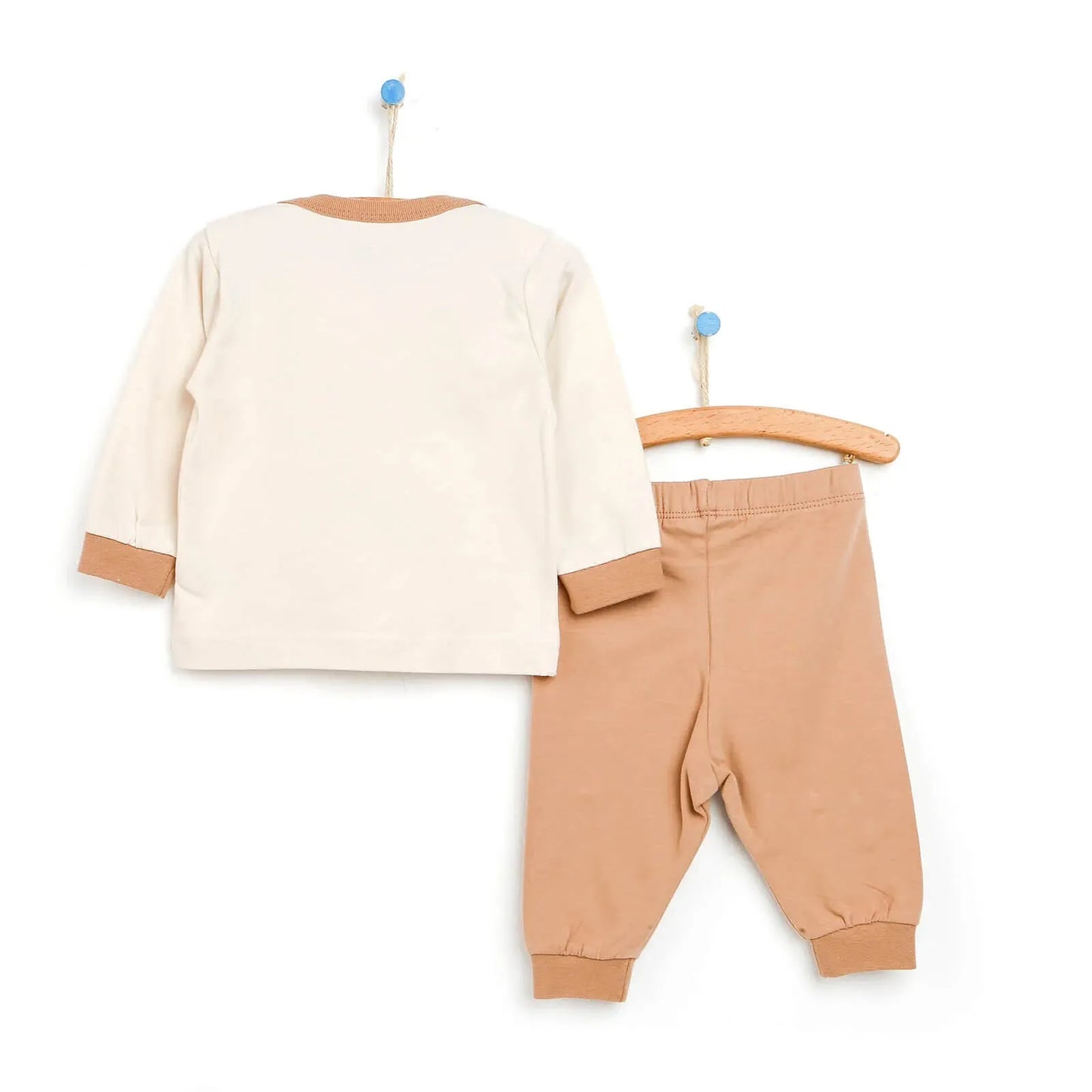 HelloBaby Basic Baby Boy Pyjamas Set - Light Brown