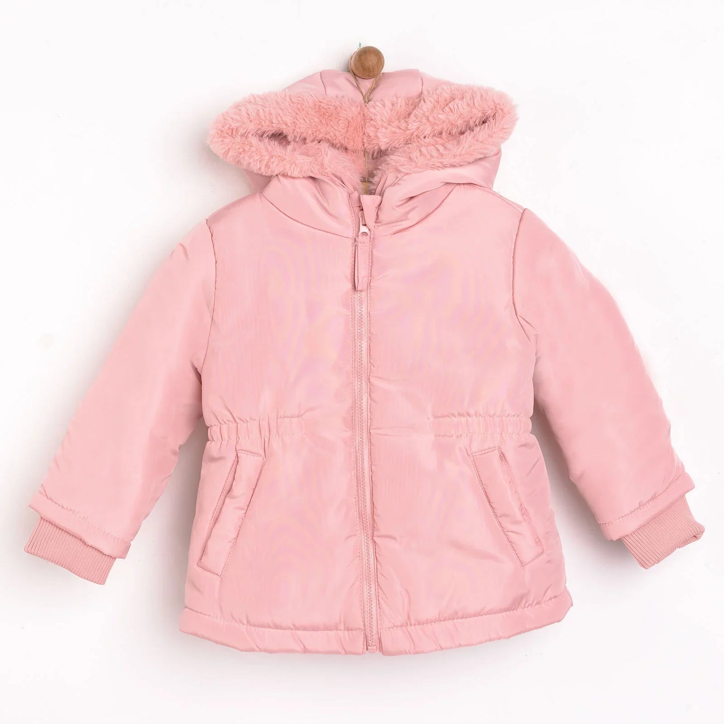 HelloBaby Hooded Coat - Powder