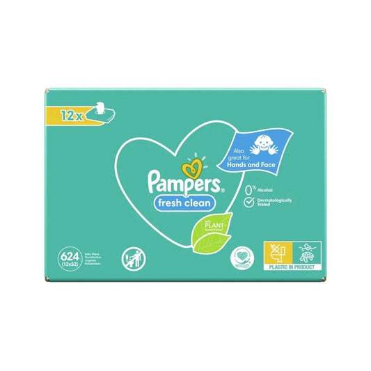Pampers Baby Wipes Scented 12x52 pcs