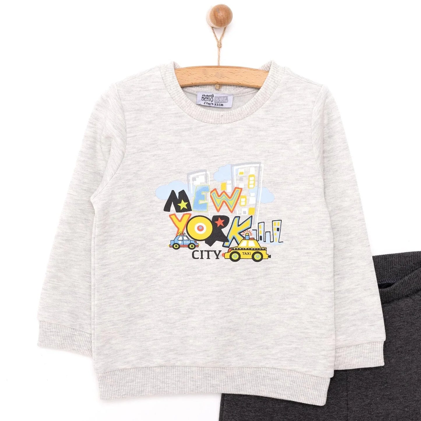 HelloBaby Basic Joggers - Anthracite melange