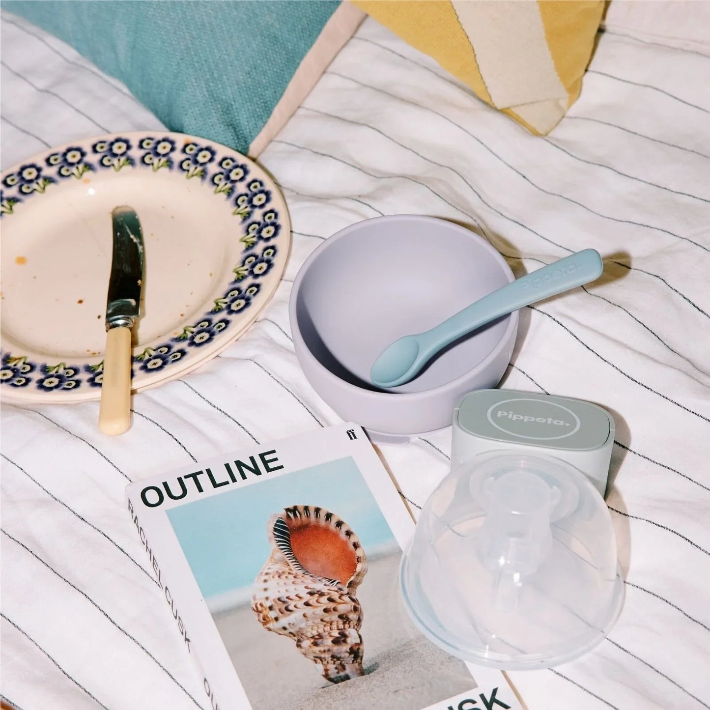 Pippeta Silicone Suction Bowl - Aqua Blue