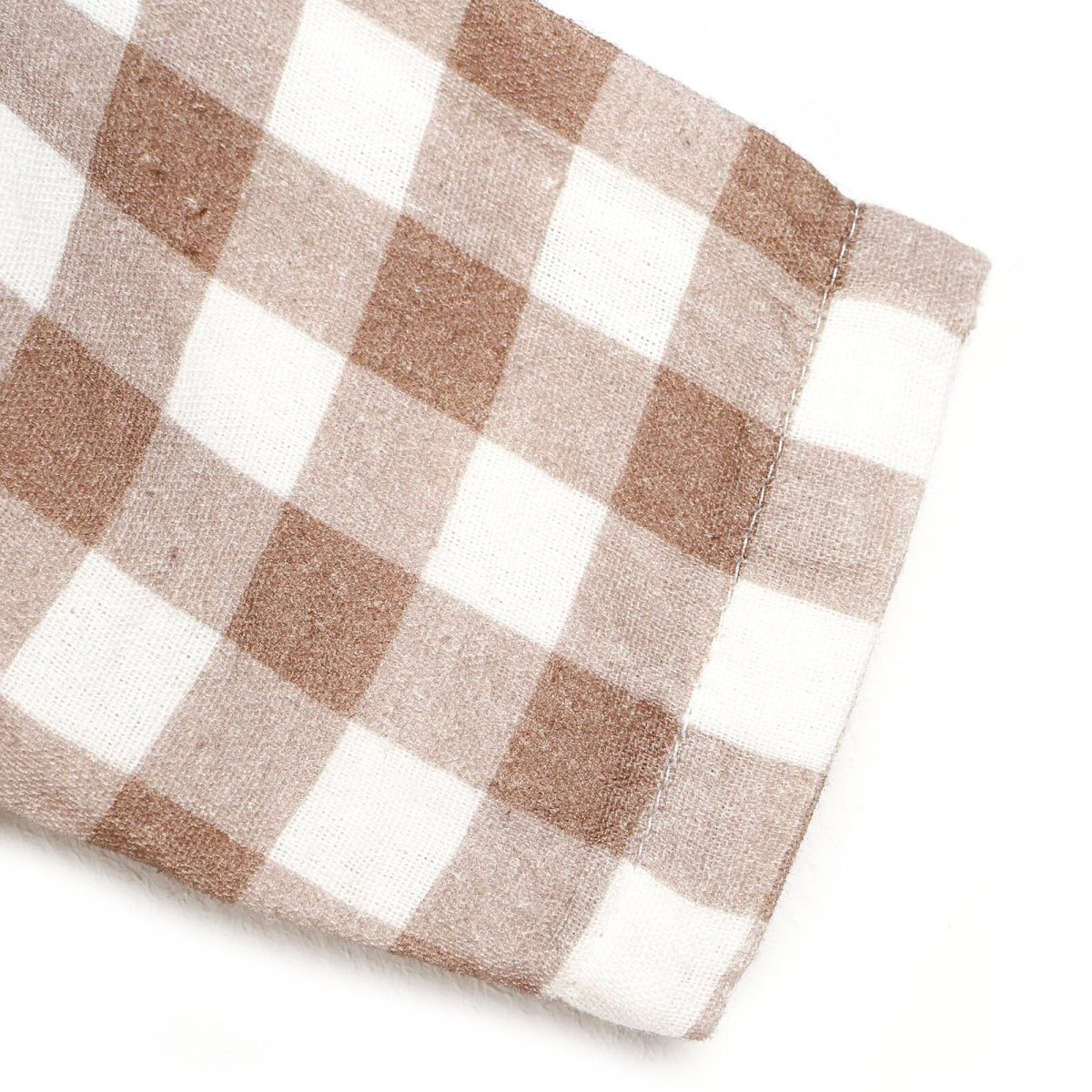 HelloBaby Newborn Muslin Overalls-Sweatshirt - Brown