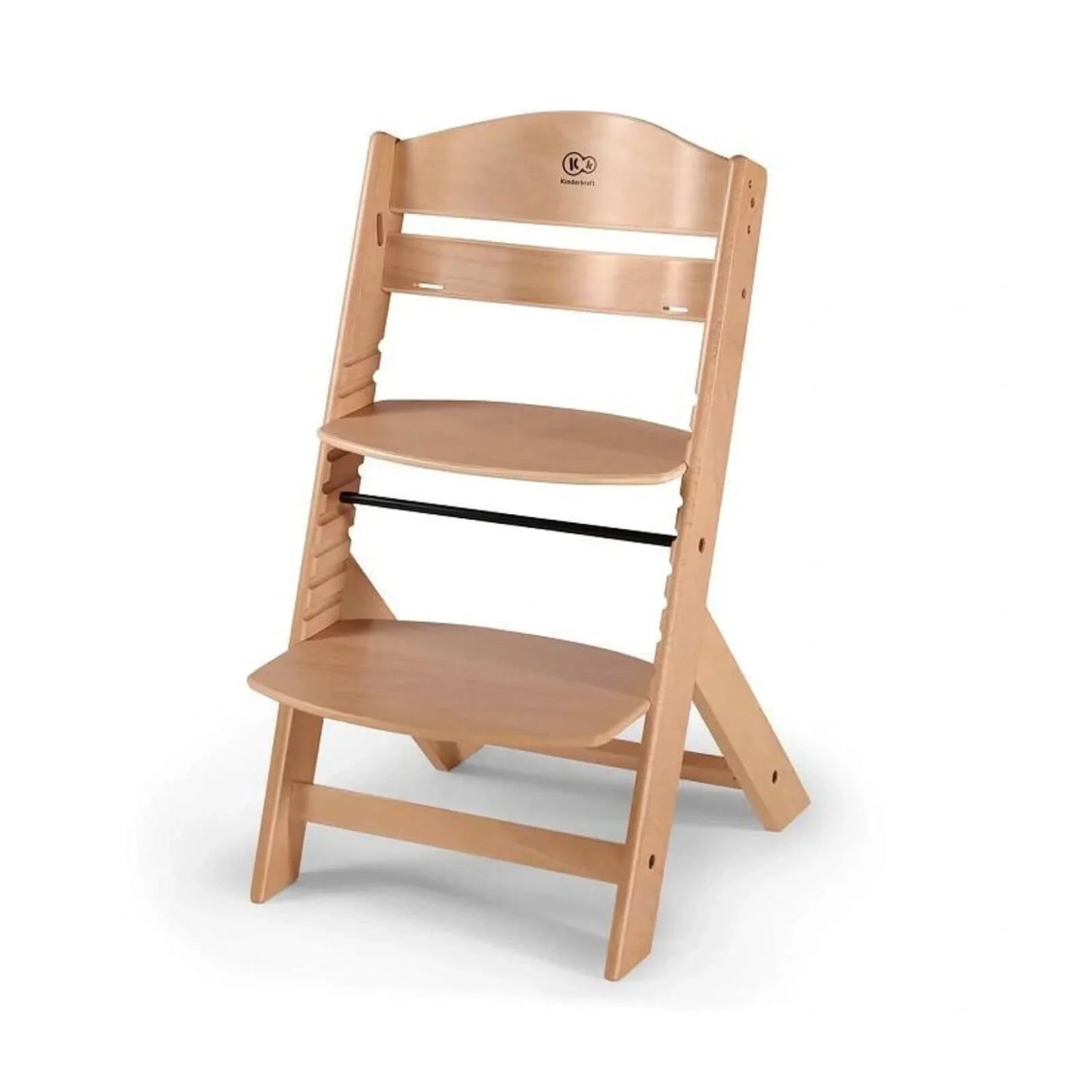 Outlet - Kinderkraft Enock Wooden Highchair - Wooden Natural