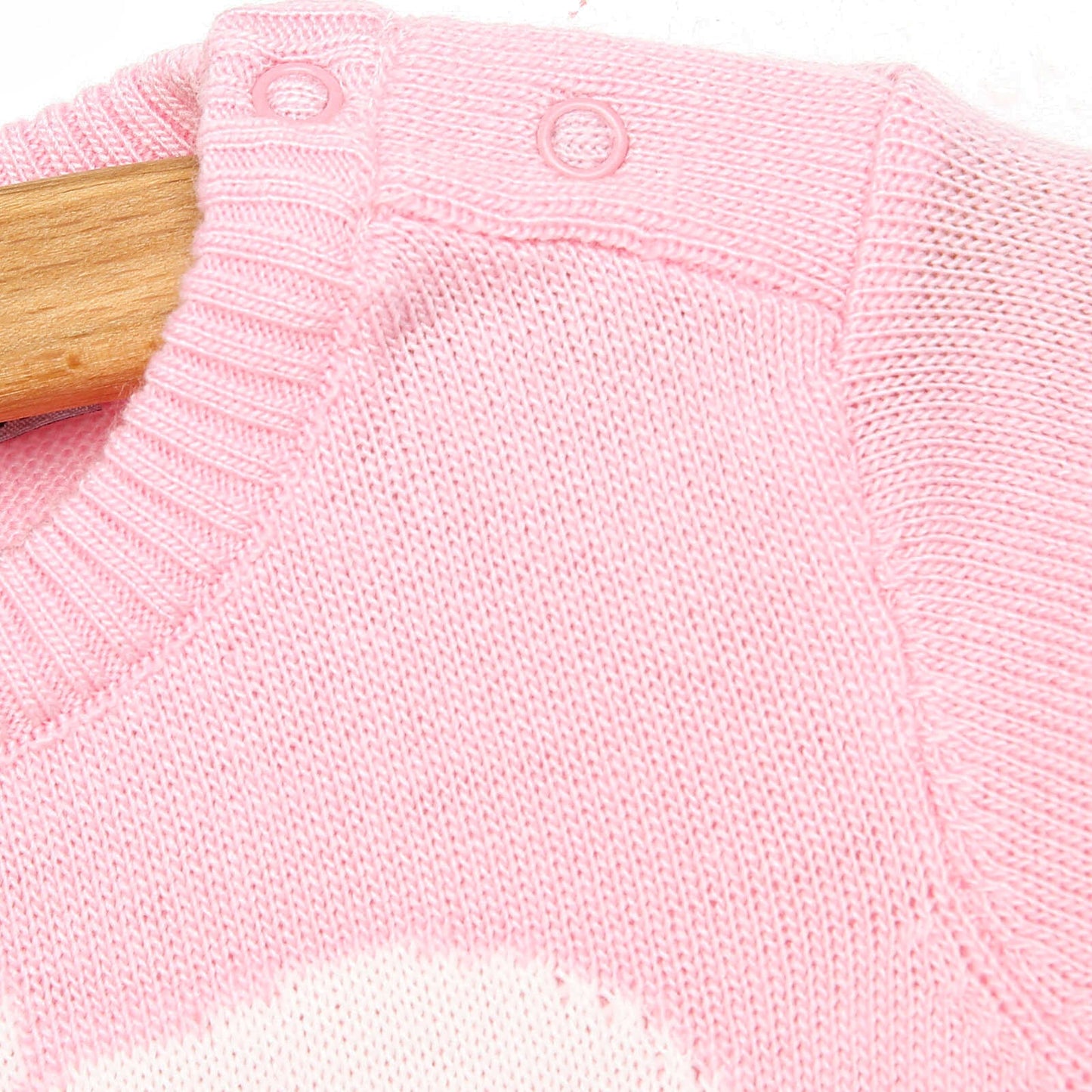 HelloBaby Newborn Knit Baby Elephant Jumpsuit - Light Pink