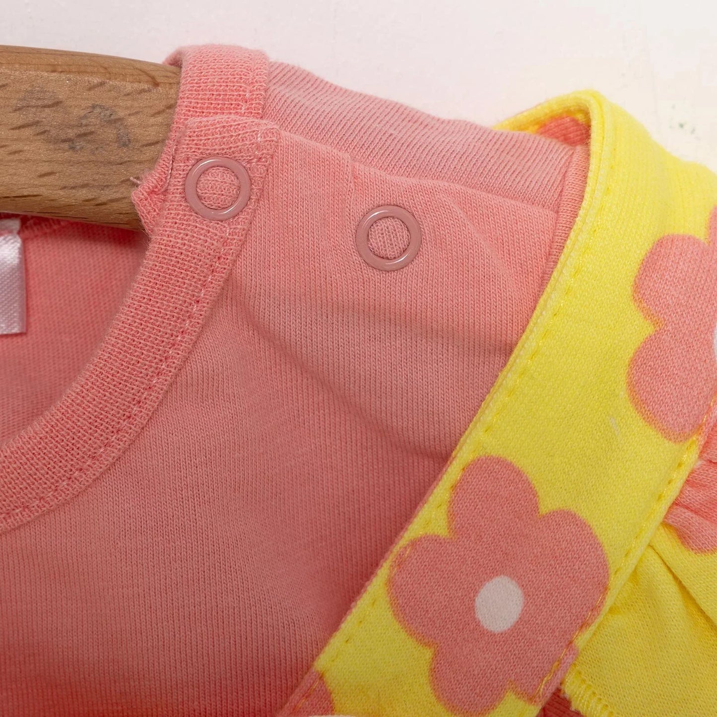 HelloBaby Girl Flowers Patterned Overall - Salmon