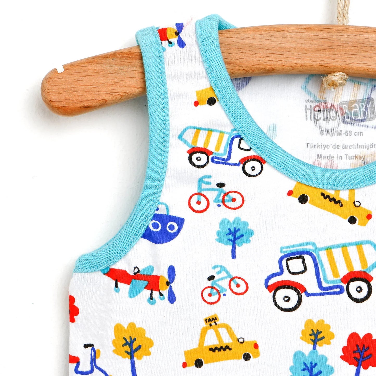 HelloBaby Basic Baby Boy Tank Top - White