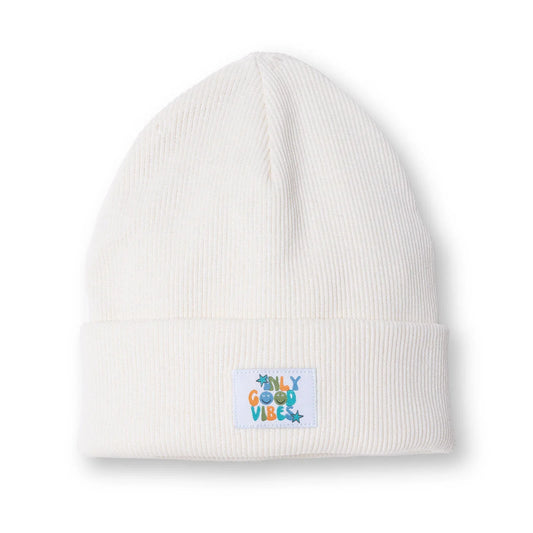 HelloBaby Beanie - Ecru