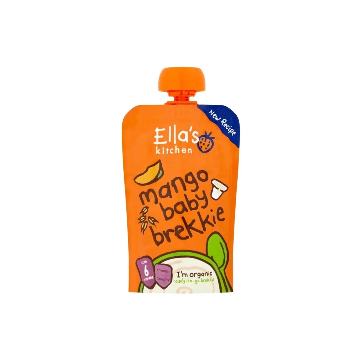 Ella's Kitchen Organic Mango Baby Brekkie Baby Food Breakfast Pouch 6+ months 100g