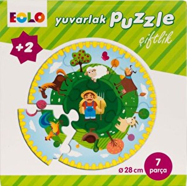 Yuvarlak Puzzle-Çiftlik