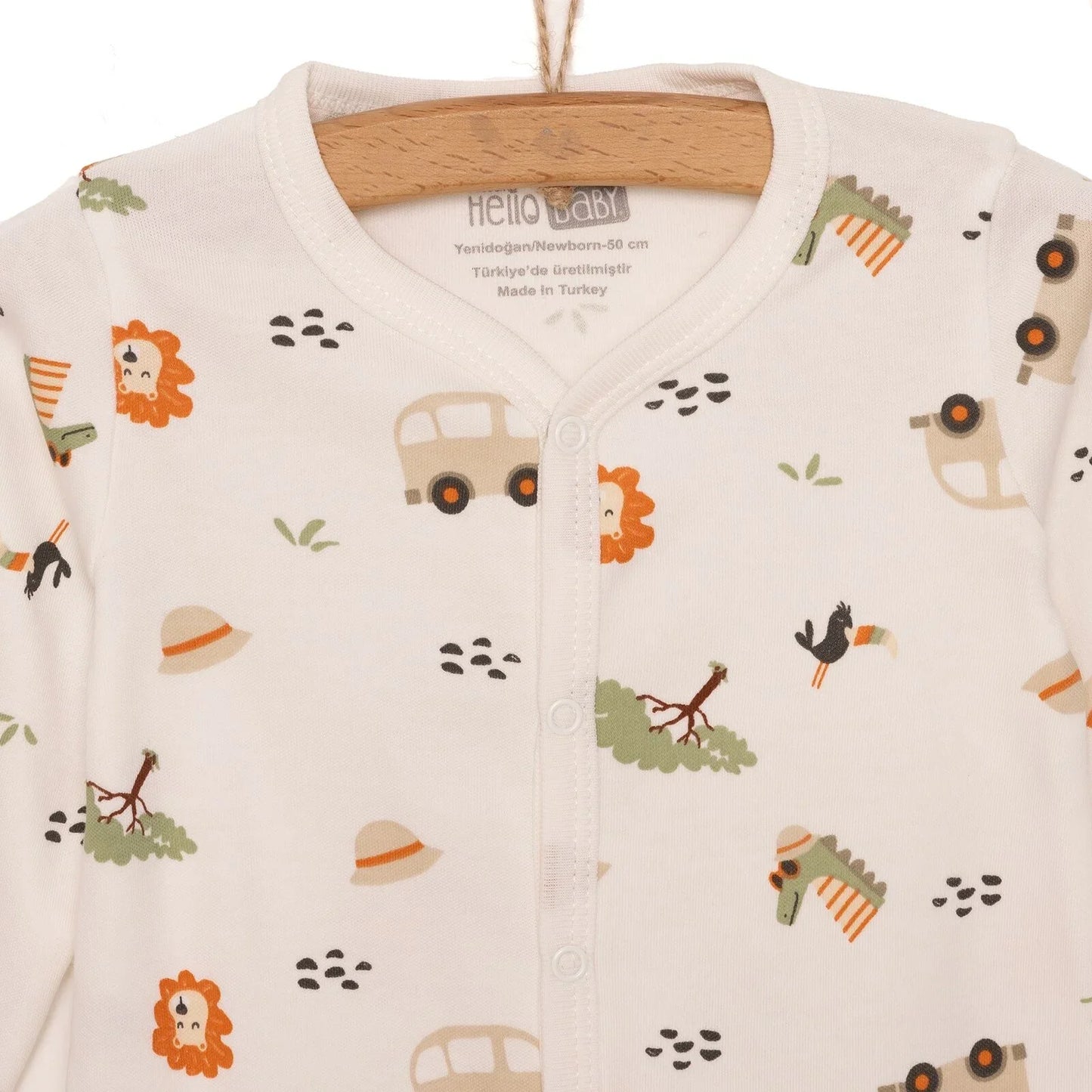 HelloBaby Newborn Boy Jumpsuit-Hat